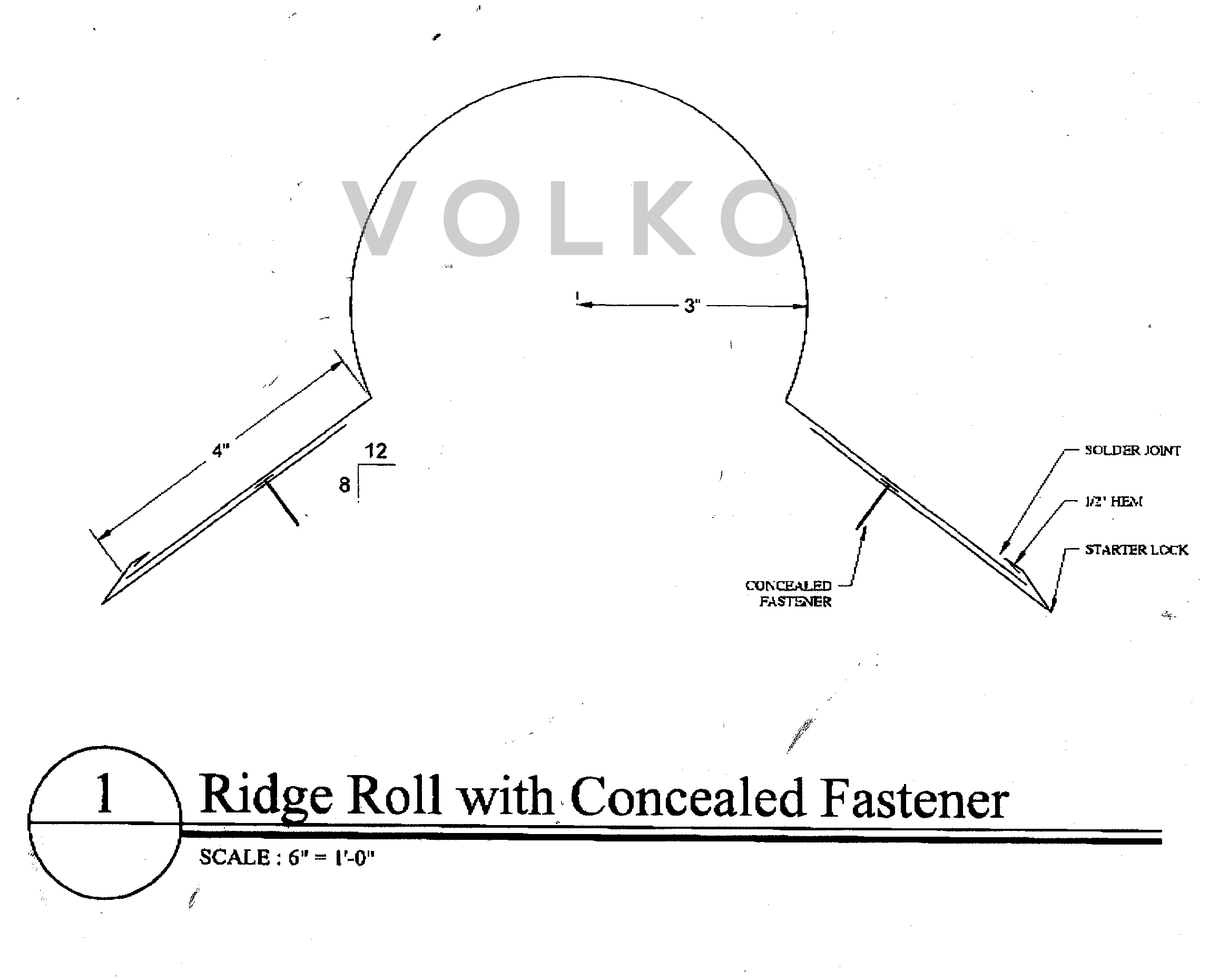 copper ridge roll drawing
