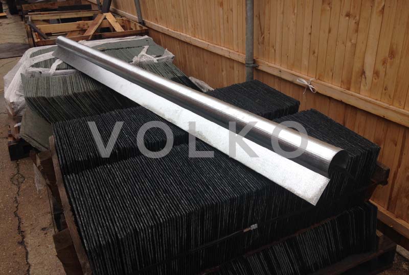 galvanized ridge roll