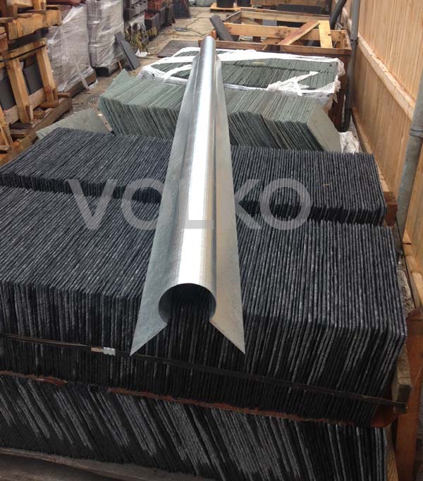 galvanized slate roof ridge